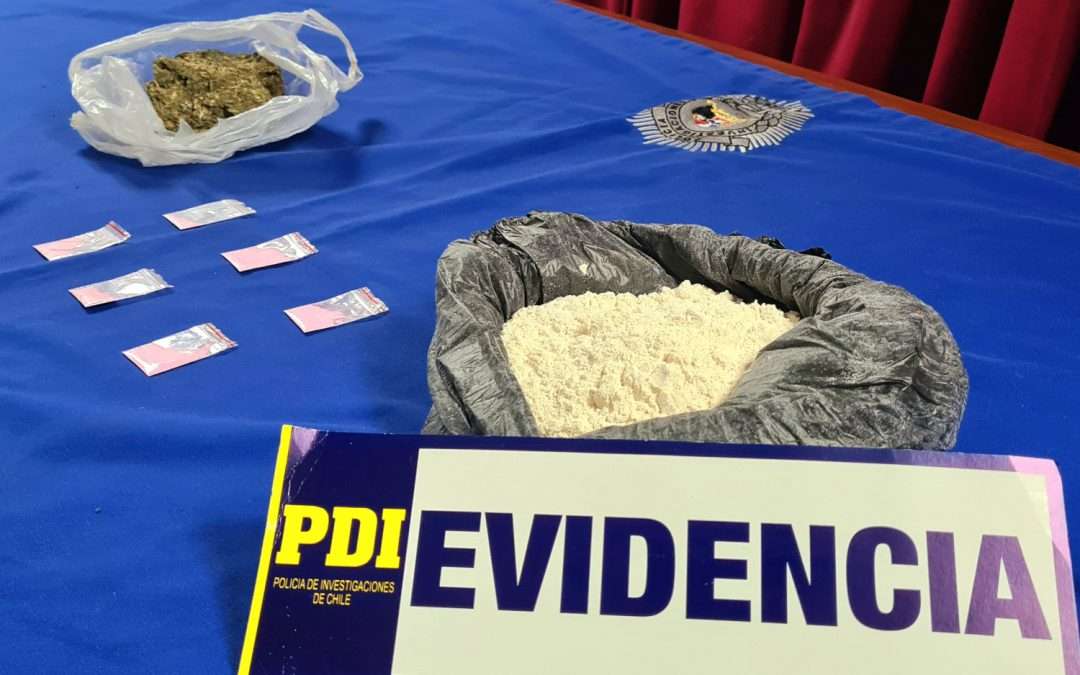 PDI incauta más de 2.600 dosis de droga en Vallenar