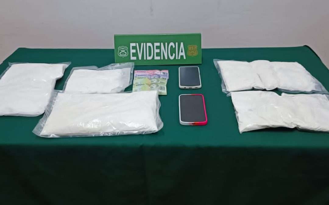 Dos imputados por infracción a la ley de drogas fueron detenidos en la comuna de Chañaral
